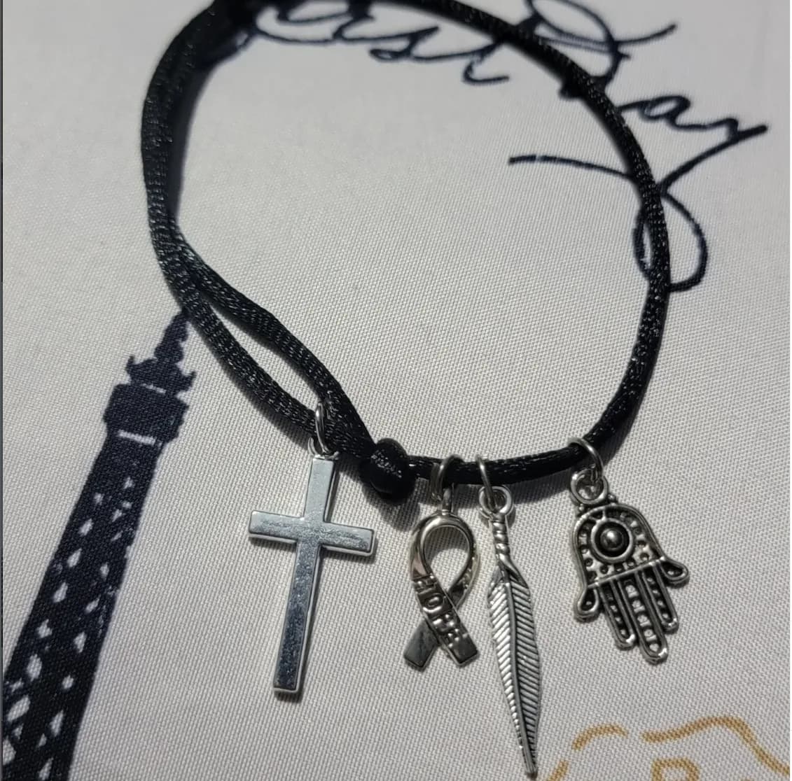 Personalized charm bracelet from the Photo Booth customization bar