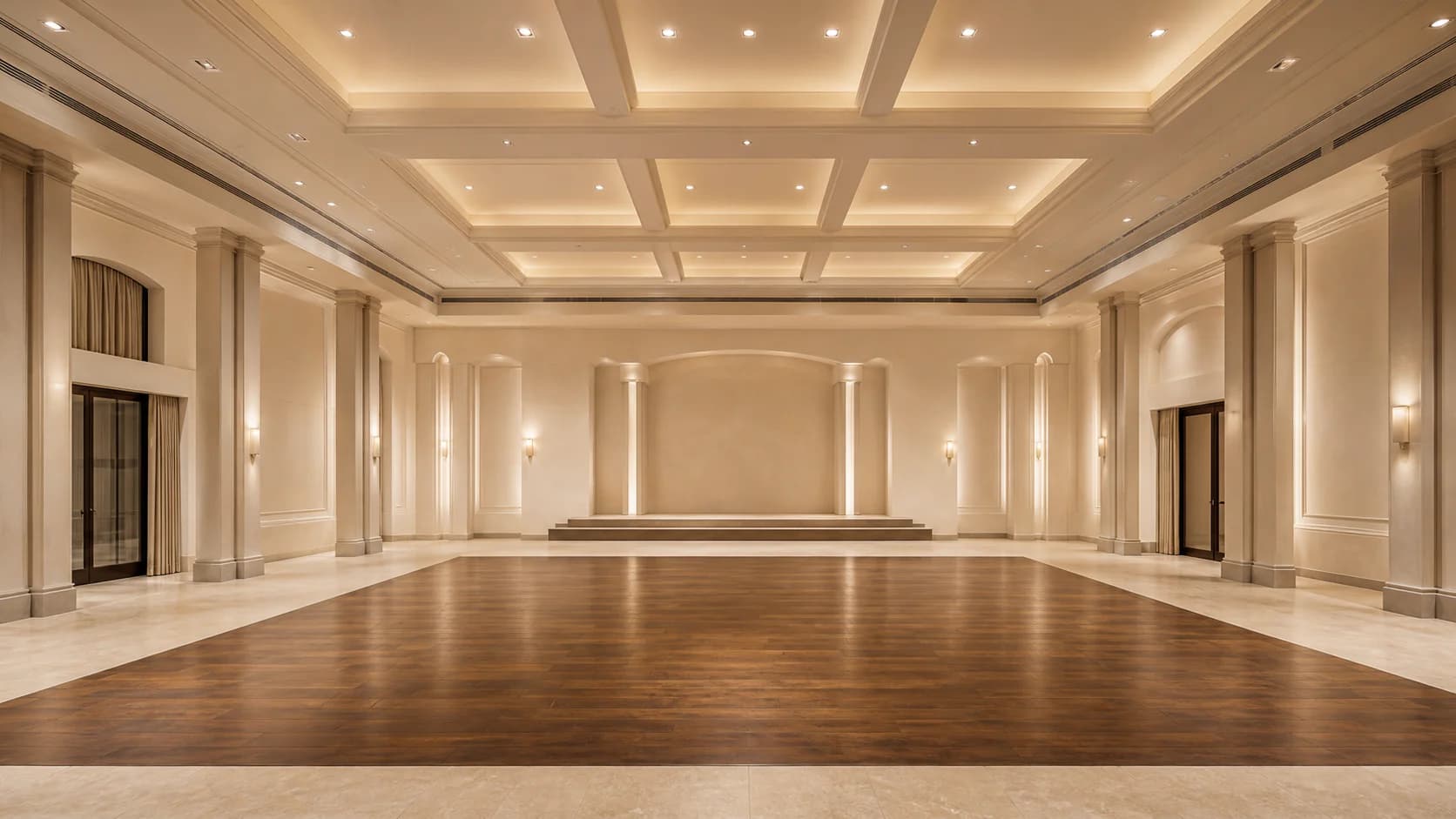 El mismo salón · Transformación progresiva: Salón vacío